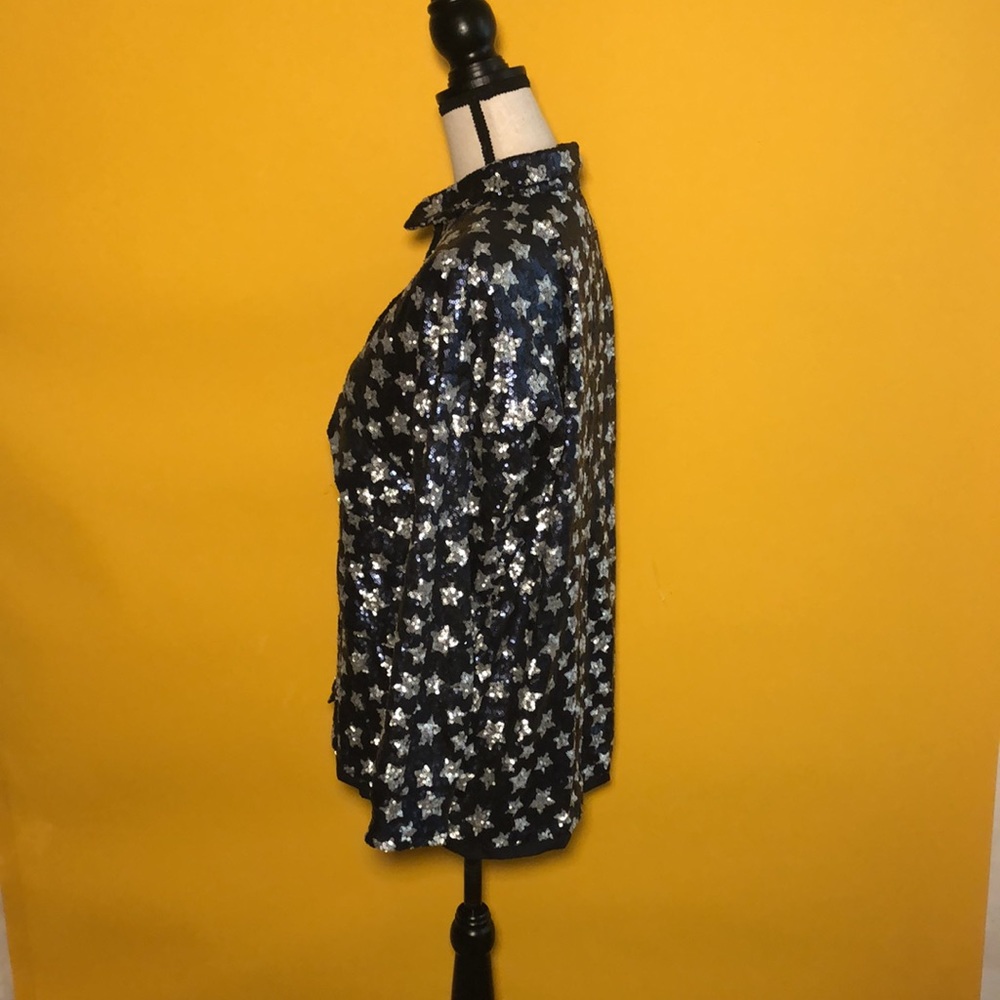 🟠 ZARA TRAFALUC COLLECTION 🟠 sequin long sleeve jacket - Picture 4 of 11